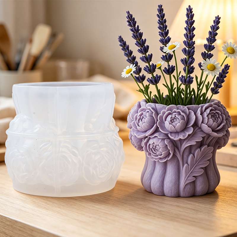 3D Printing Pot - قالب سيليكون ثلاثي الأبعاد لصنع مزهرية