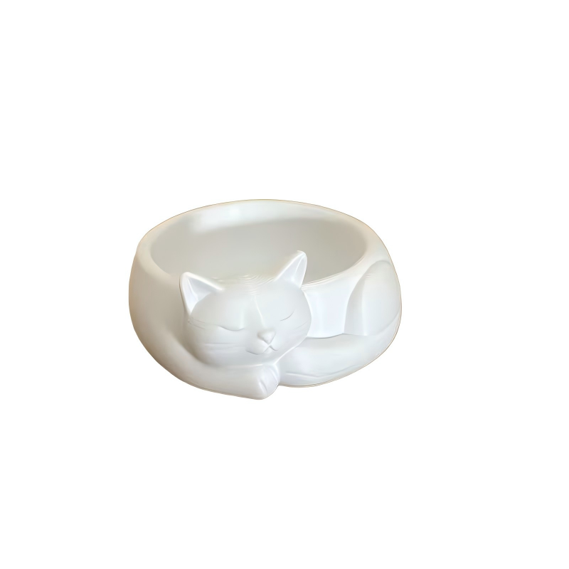 3D Printing Pot - وعاء زهور على شكل قطة نائمة