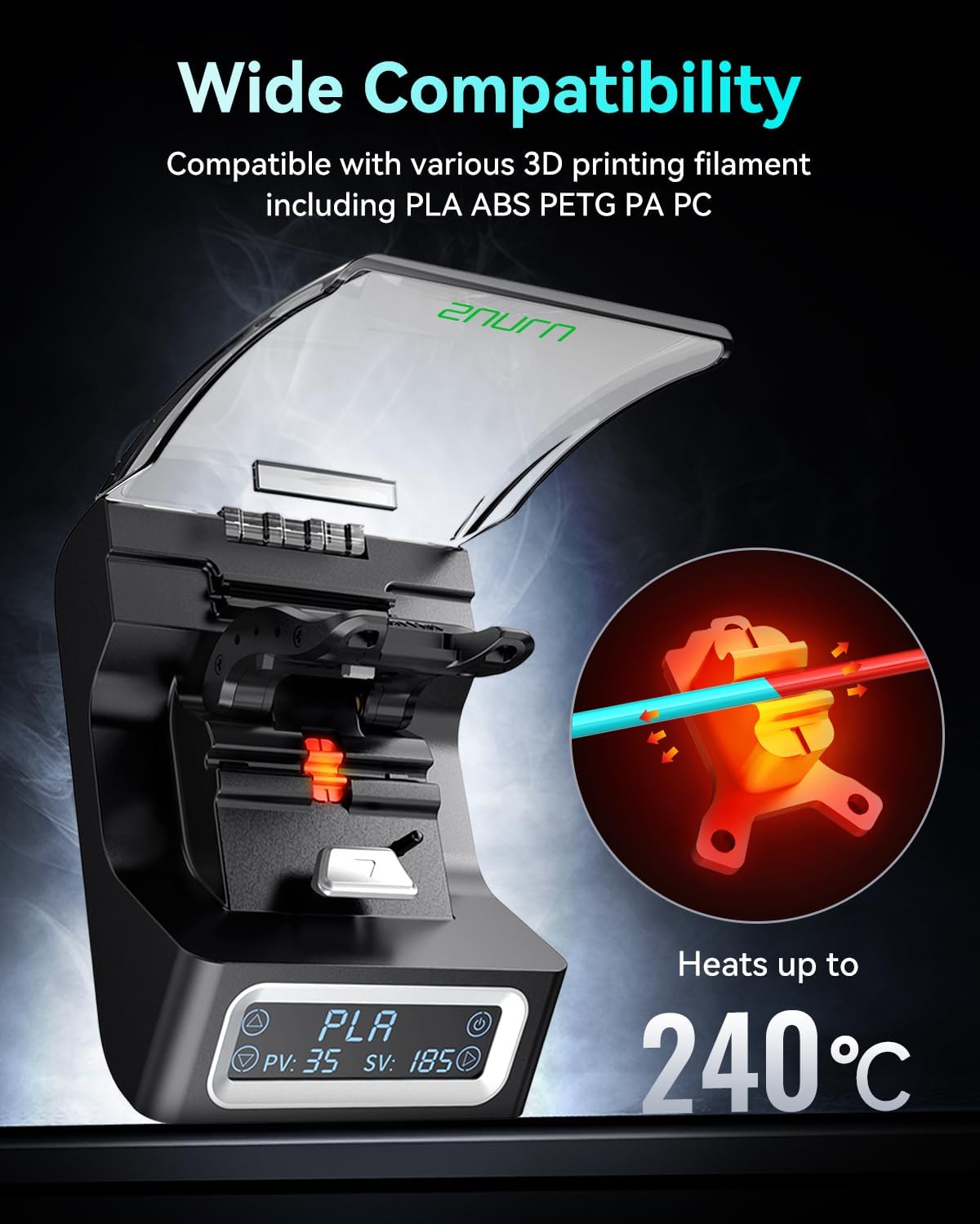 موصل خيوط SUNLU FC01 سريع التس - مراجعة Carbon Fiber Filament وسعره