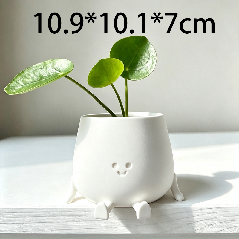 وعاء نباتات بتصميم وجه مبتسم ث - مراجعة 3D Printing Pot وسعره