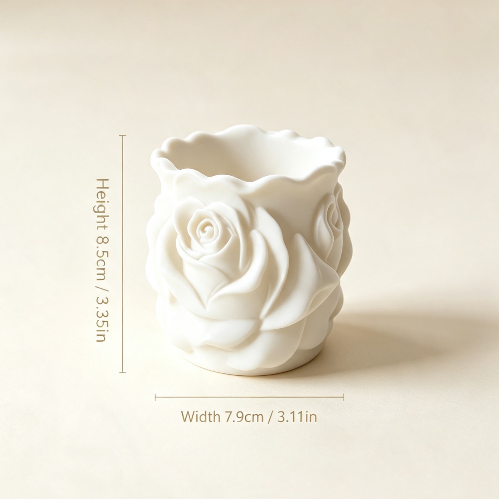وعاء زهور أبيض مطبوع بتقنية ثل - مراجعة 3D Printing Pot وسعره
