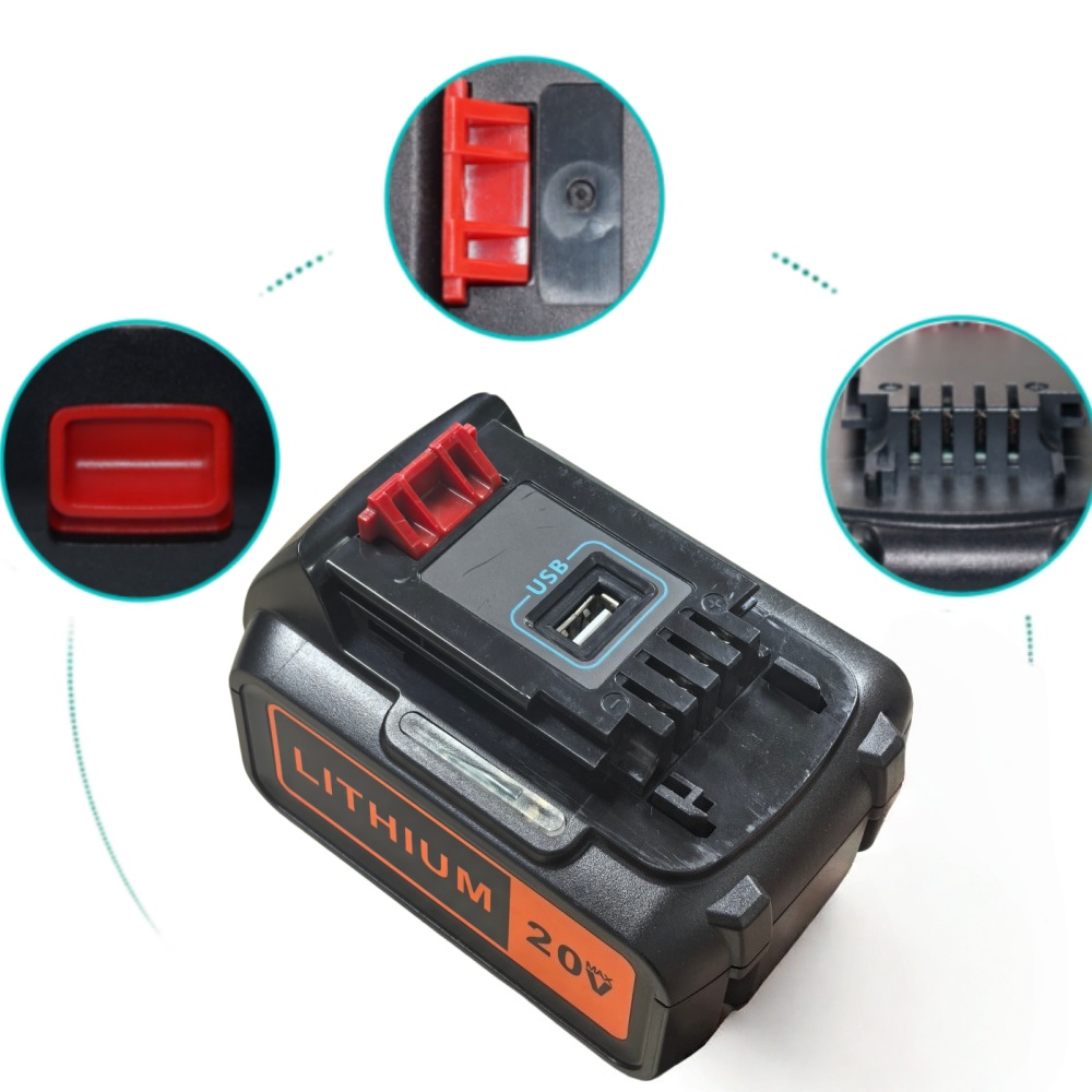 بطارية بديلة عالية السعة 8 أمب - مراجعة Black+Decker Tool 20V Max وسعره