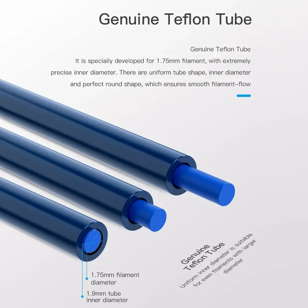 أنابيب PTFE زرقاء من CREALITY  - مراجعة 3D Printing Website وسعره