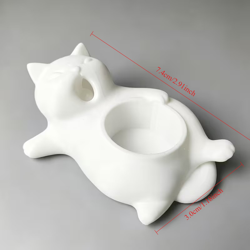 وعاء زهور على شكل قطة بيضاء لط - مراجعة 3D Printing Pot وسعره