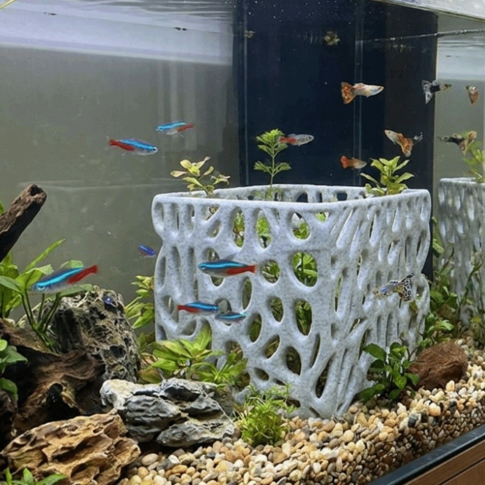 وعاء نباتات مائية مطبوع ثلاثي  - مراجعة 3D Printing Pot وسعره