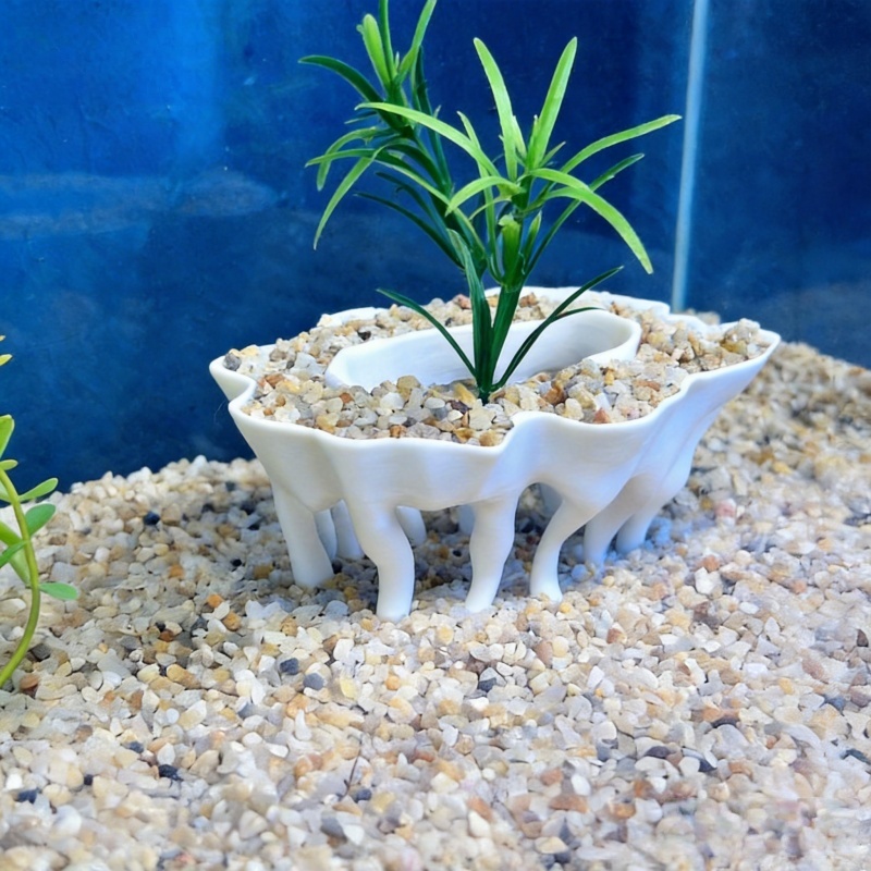 نباتات حوض السمك المطبوعة ثلاث - مراجعة 3D Printing Pot وسعره